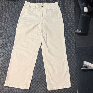 Casual Cream Cargo Pants